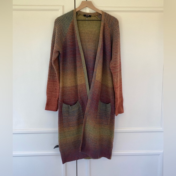 Yest Knit Duster Cardigan in Multicolor, Size 8 - Picture 9 of 9